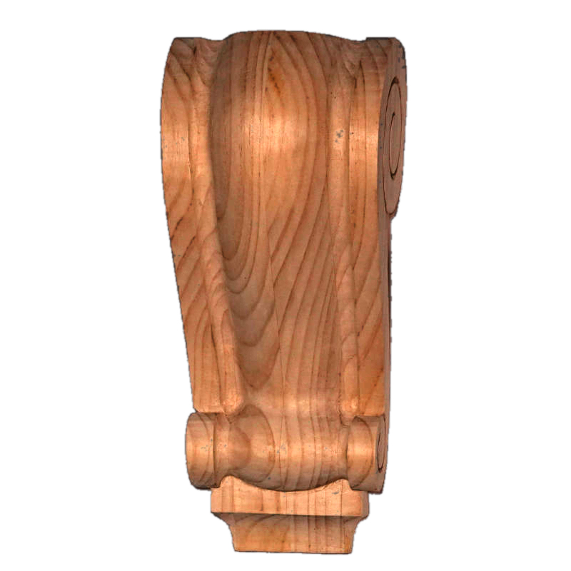 Extra Large Hand Carved Pine Corbel #22L